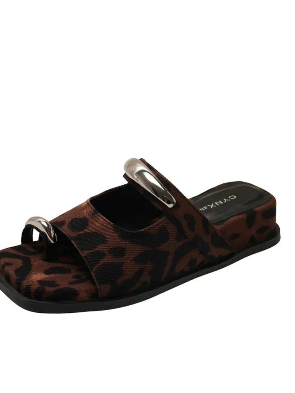 Toe Loop Cutout Platform Sandals - Plush Fashion Hub