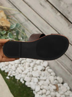 Toe Loop Flat Sandals - Plush Fashion Hub