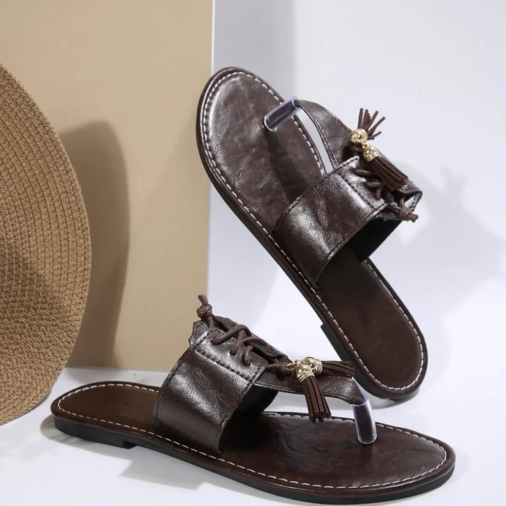 Toe Post Flats Sandals - Plush Fashion Hub