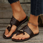 Toe Post Flats Sandals - Plush Fashion Hub