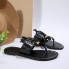Toe Post Flats Sandals - Plush Fashion Hub