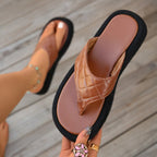 Toe Post Platform Sandals - Plush Fashion Hub
