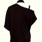 Women’s One - Shoulder Printed T-Shirt - Plush Fashion Hub
