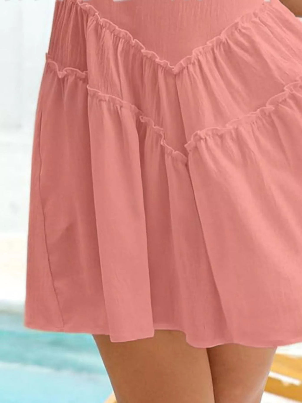 Women's Sleeveless Round Neck Mini Dress with Pockets - Plush Fashion Hub